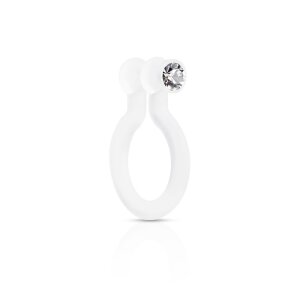 Acrylic - Fake Nose Clip On - Single Crystal  CC -...