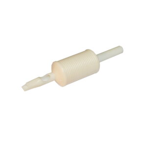 Plastic Tube White Flat - 20 pcs 5er