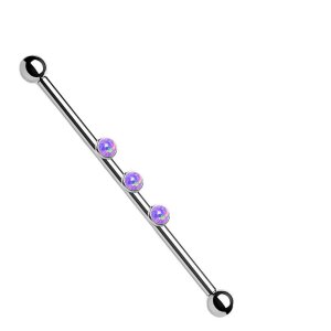 Stahl - Industrial Barbell - 3 Opal - Innengewinde