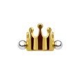 Steel - Ear Cuff - Crown Gold