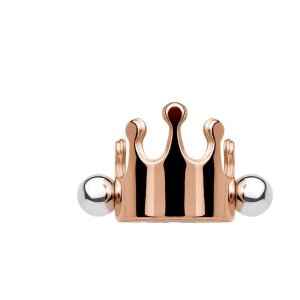 Stahl - Ear Cuff - Krone Rosegold