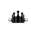 Steel - Ear Cuff - Crown Black