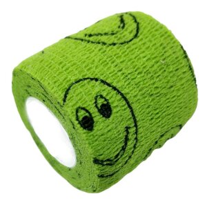 Griff Bandage - Grip Wrap - 5 cm Motiv Smiley gelb