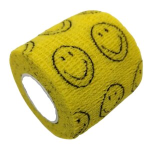 Griff Bandage - Grip Wrap - 5 cm Motiv Smiley grün