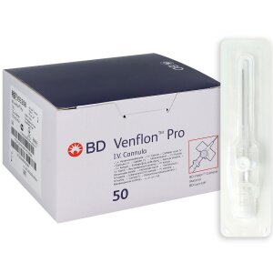 BD Venflon Pro intravenous cannulas - 17G (white) 1.5 x 45mm