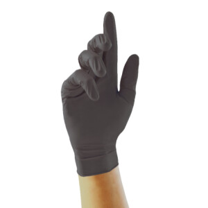 Bio Touch Black - biologisch abbaubare Nitril-Handschuhe - Unigloves M