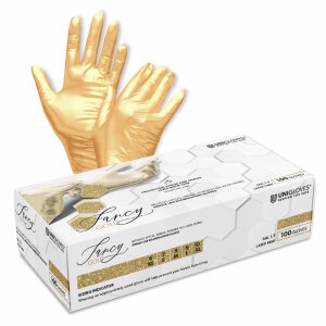 Fancy Gold - Nitril Handschuhe - Unigloves - 100 Stk XS