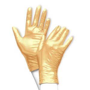 Fancy Gold - Nitril Handschuhe - Unigloves - 100 Stk S