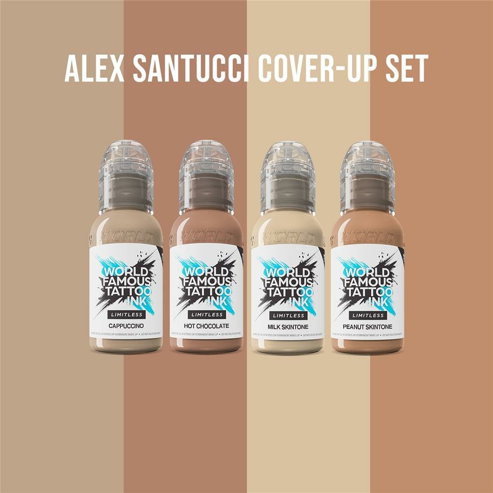 ALEX SANTUCCI Skin Tone - COVER UP - WORLD FAMOUS Tattoo Ink Color