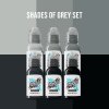 World Famous Limitless - Shades of Grey - Pastel Set - 6 x 30 ml