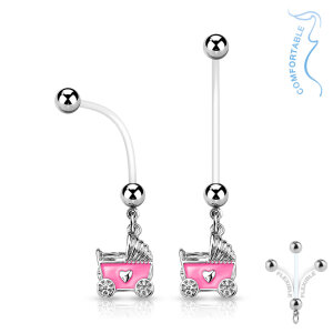 Bioflex - Belly Ring - Baby Stroller - Pregnancy Pink