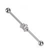 Stahl - Industrial Barbell - Baguette - Crown - CC  Silver Steel