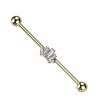 Stahl - Industrial Barbell - Baguette - Crown - CC  Gold Steel