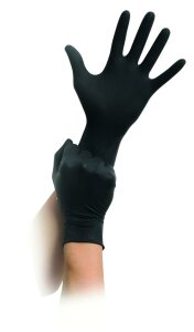 Latex - Gloves - Black - 100 pcs. - powderfree - Black Latex #1 - XS