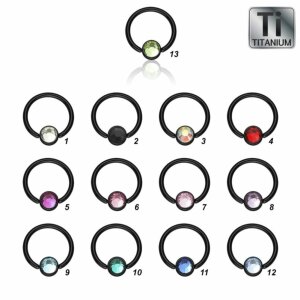 8 mm - 3 mm - RC - Rainbow Colour/ Regenbogen - Black...