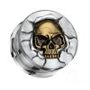 Steel - Screw Fit Tunnel - Protruding Bronze Skull 8 mm