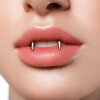 Stahl - Vampire Piercing - Lippenring - Hufeisen