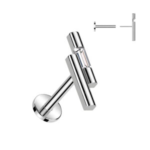 Stahl – Labret – Push In - ohne Gewinde -...