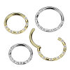 Steel - Clicker segment - 7 crystals Silver 8 mm