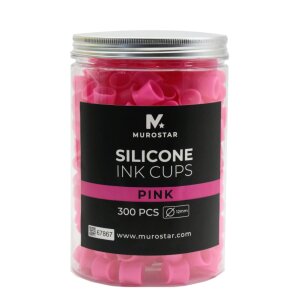 Murostar - Silicon ink cups - 300 pcs - 12 mm - Pink