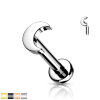 Titan - Labret - Innengewinde - Mond 1,2 x 6 mm Silber