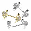 Stahl - Nipple Bar - Flamingo - Kristall