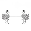 Stahl - Nipple Bar - Flamingo - Kristall