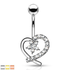 Steel - banana - entwined heart - star - crystal