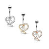 Steel - banana - entwined heart - star - crystal