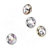 4 mm Gold CC - Gold Crystal Clear