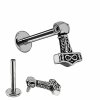 Stahl - Labret - Thors Hammer - Innengewinde