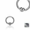 Ti Gloss Titanium - BCR ball closure ring 1,2 mm - 7 mm - 3 mm