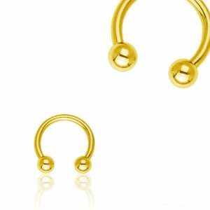 Gold Steel - CBR Circular Barbell (horseshoe) 1,0 mm - 9...