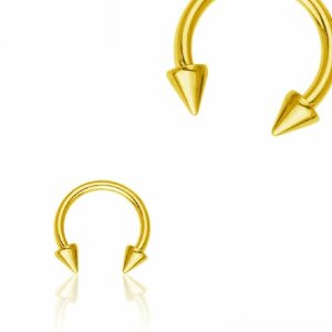 1,2 mm - 9 mm - 3 mm - Gold Steel - CBR Hufeisen - mit...