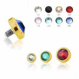 3,5 mm - DB - Dark Blue/ Dunkel Blau - Gold Steel -...