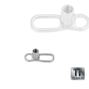 Titan - Mini Dermal Anchor Base - 1,2 mm - 2 Loch - 2,5 mm