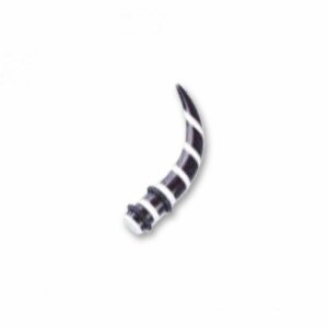 4 mm -  - Acryl - Expander - Zebra - schwarz-weiß