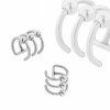 Steel - Clip On Piercing - 3-row - BCR Design 1,6 mm - 10 mm - 13 mm