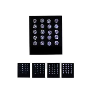 Steel - Ear stud - crystal - 10 Paar - zirconia - Display...