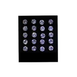 Steel - Ear stud - crystal - 10 Paar - zirconia - Display...